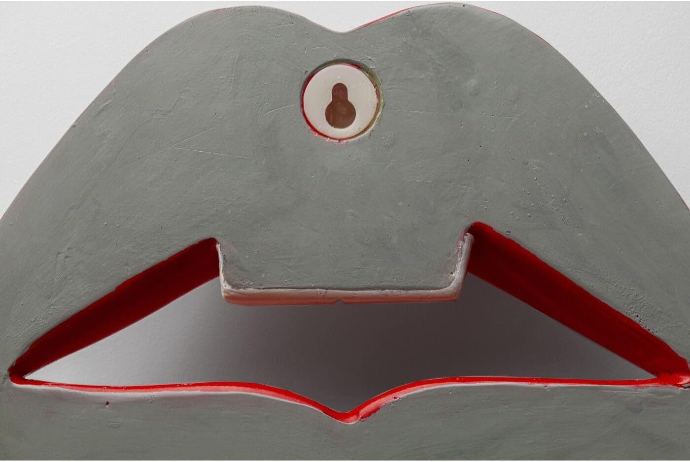 Objeto de pared Labios, rojo, moderno, objeto decorativo, motivo labios, decoración de habitaciones, decoración de estanterías, accesorio, salón, recibidor, oficina, dormitorio, 30 x 23 x 8 cm (A/A/P) Estatuillas y Esculturas Naty Shop