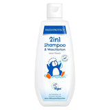PAEDIPROTECT 2in1 shampoo and washing lotion for babies and children 200 ml, delicate cleansing and hair without perfume and microplastics, the shower gel hydrates dry and sensitive skin, also for adults Children - Bath and Skincare Naty Shop White 200 Ml (1 pack)