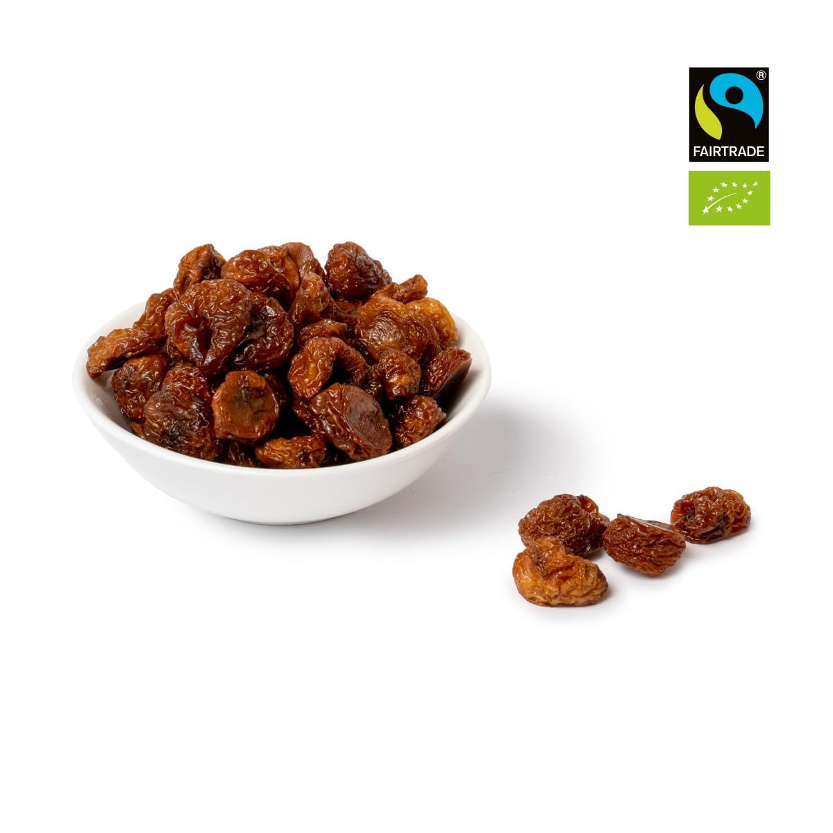 PAKKA - Cerezas Doradas Secadas al Sol de Comercio Justo Orgánicas 500 g, Cerezas Amarillas Recogidas Silvestres, Sin Semillas, Sin Endulzante, Directo de Pequeños Agricultores en Samarcanda, Uzbekistán, Vegano, 500 g (1 Paquete) Naty Shop Productos Deshidratados