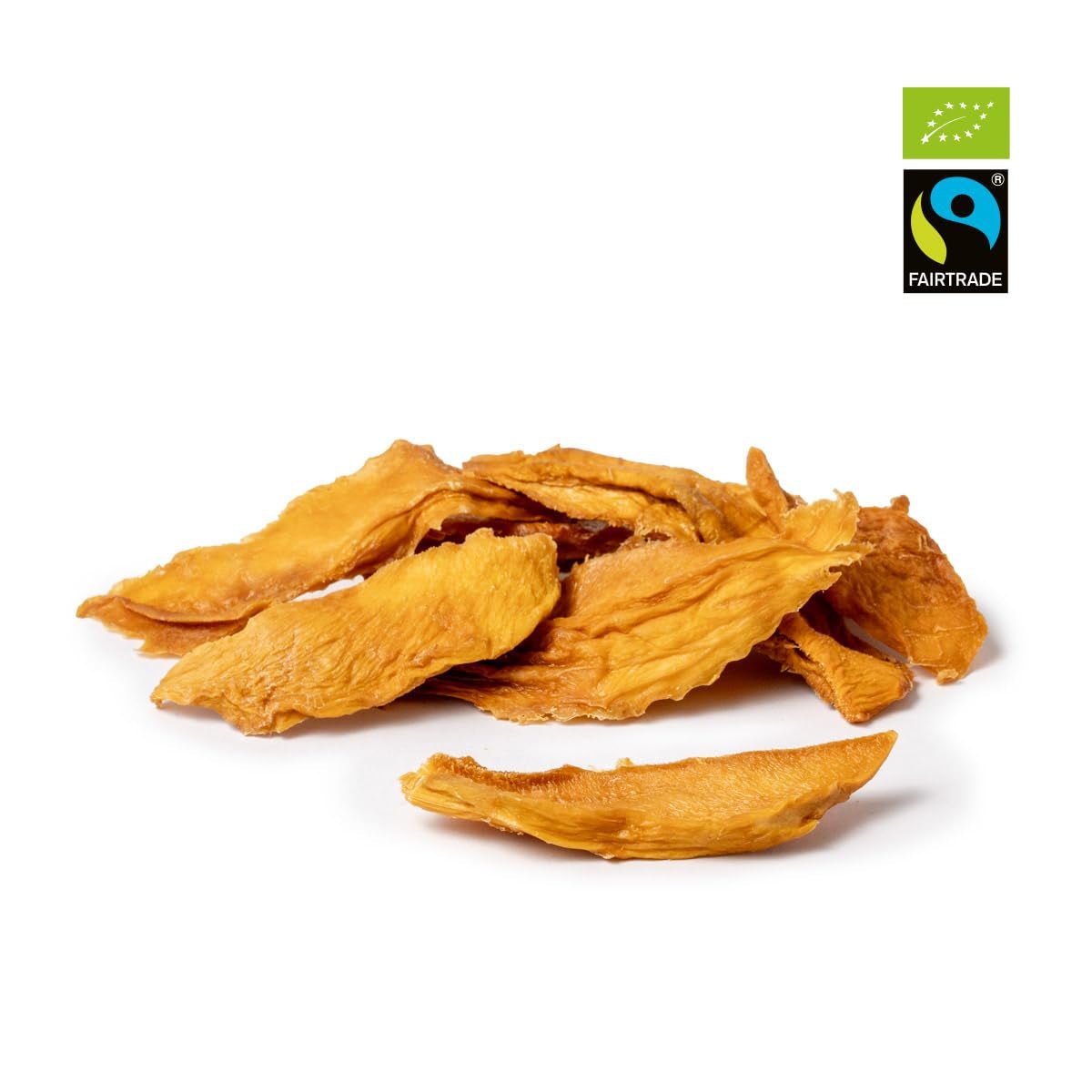 PAKKA mangos orgánicos de comercio justo 1kg, mango orgánico y secado justo en trozos, sin azúcar, sin azufre, producido y llenado directamente por el productor en Colombia, vegano 1kg (1 paquete) Productos deshidratados Naty Shop