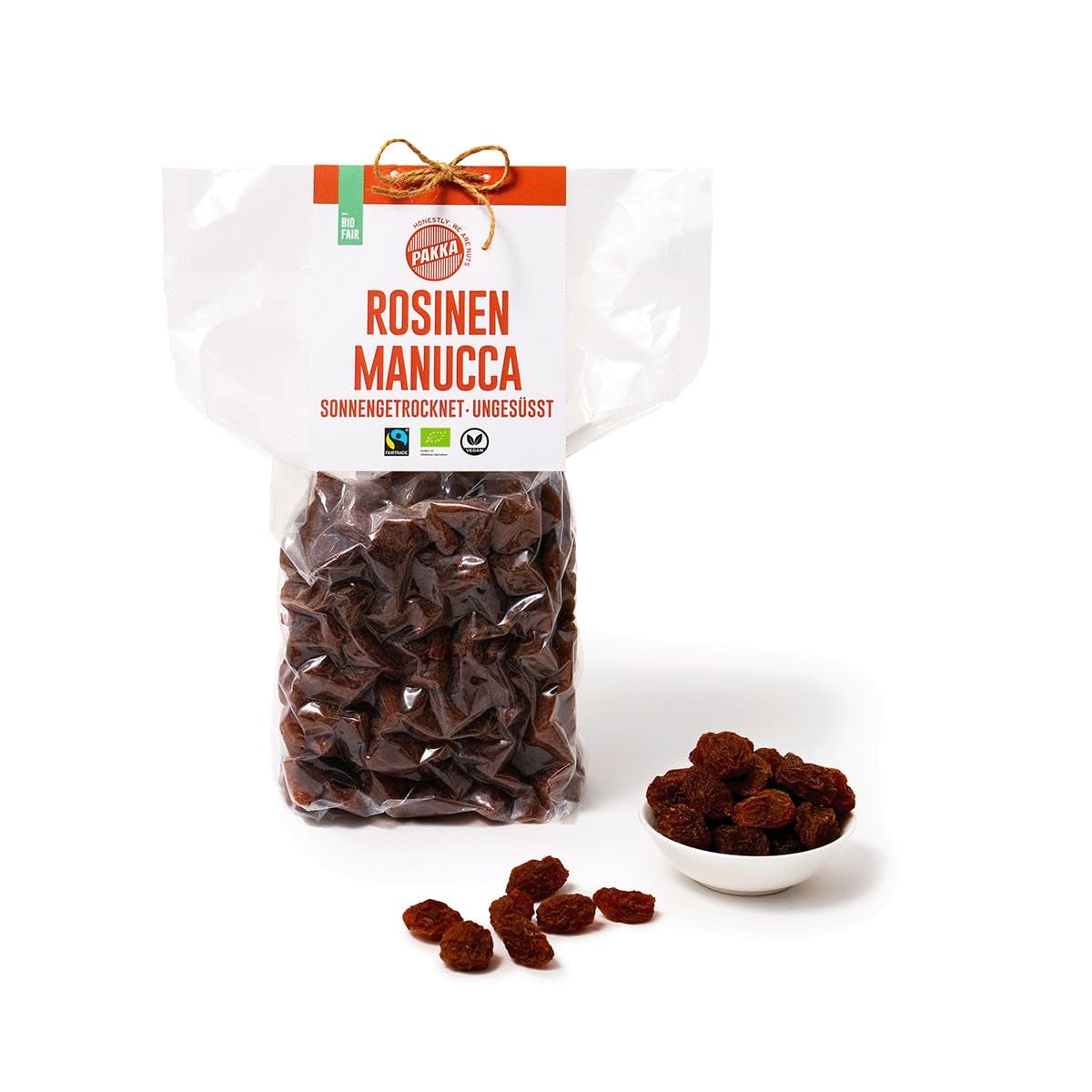 PAKKA - Pasas Manucca Jumbo Orgánicas de Comercio Justo 1 kg con 2 - 3 semillas crujientes, uvas manucca secadas al sol, sin aceite, muy pegajosas, sin azufre, de pequeños agricultores de Samarcanda Uzbekistán 1000 g Productos deshidratados Naty Shop Variante 2: 1 kg (1 paquete)