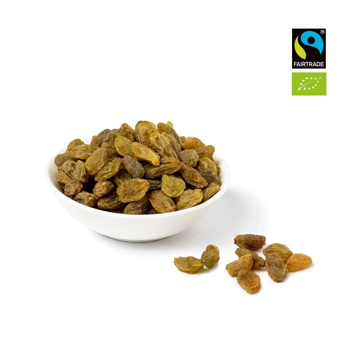 PAKKA - Pasas Khorog verdes orgánicas de comercio justo 750 g, orgánicas y de comercio justo, sin semillas, secadas a la sombra, sin aceite, muy pegajosas, directas de pequeños agricultores en Samarcanda Uzbekistán, veganas, 750 g Naty Shop Productos deshidratados