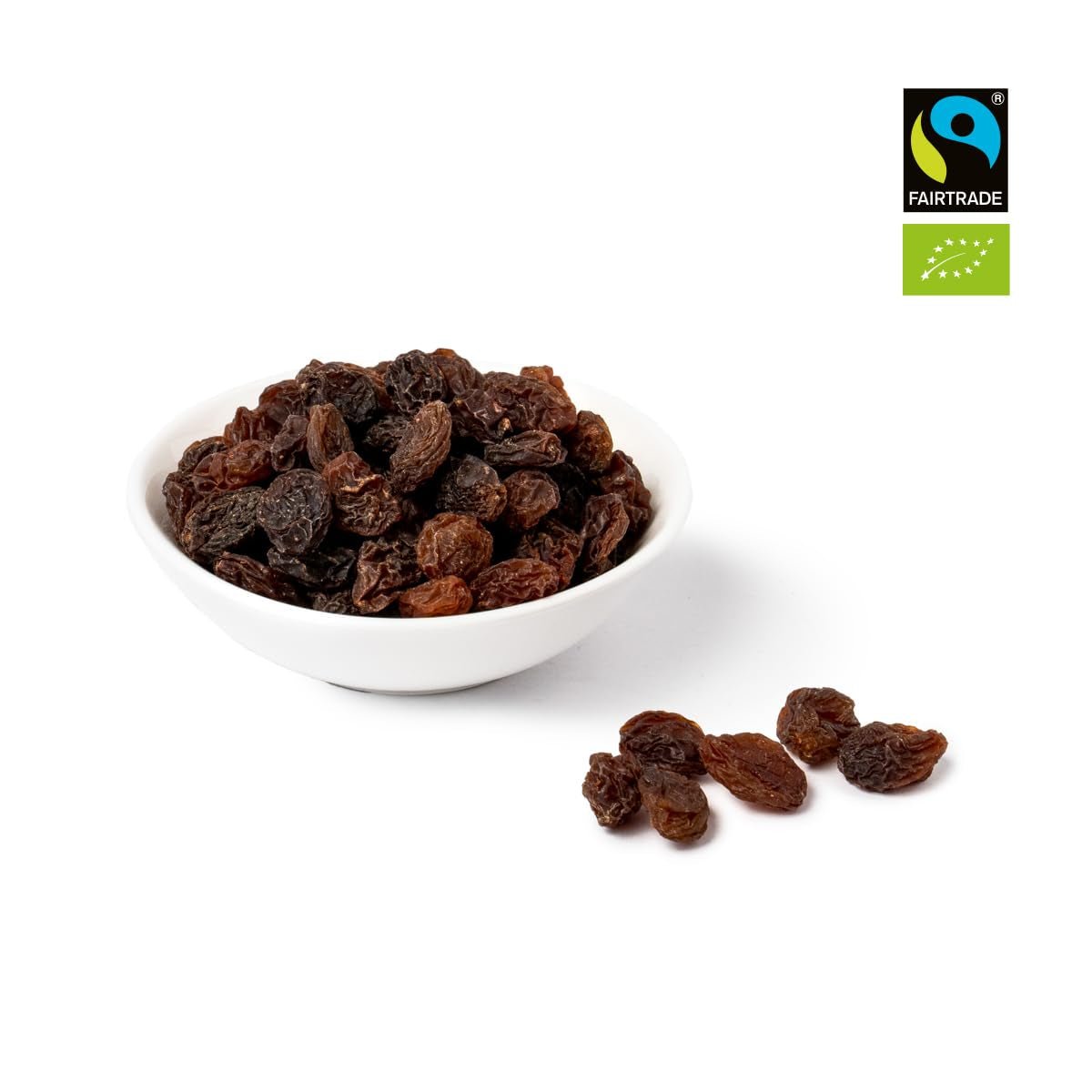 PAKKA - Sultanas orgánicas de Comercio Justo 1kg, sin semillas, sin piel y secadas al sol Sultanas de Samarcanda Uzbekistán 1000g Productos deshidratados Naty Shop