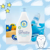 PENATEN Ultra Sensitive Bath & Shampoo (400 ml), baño y champú especialmente suave para la piel muy sensible de los bebés con tendencia a la neurodermatitis, gel de ducha y champú para el cabello sin perfume ni colorantes Infantil - Baño y cuidado Naty Shop