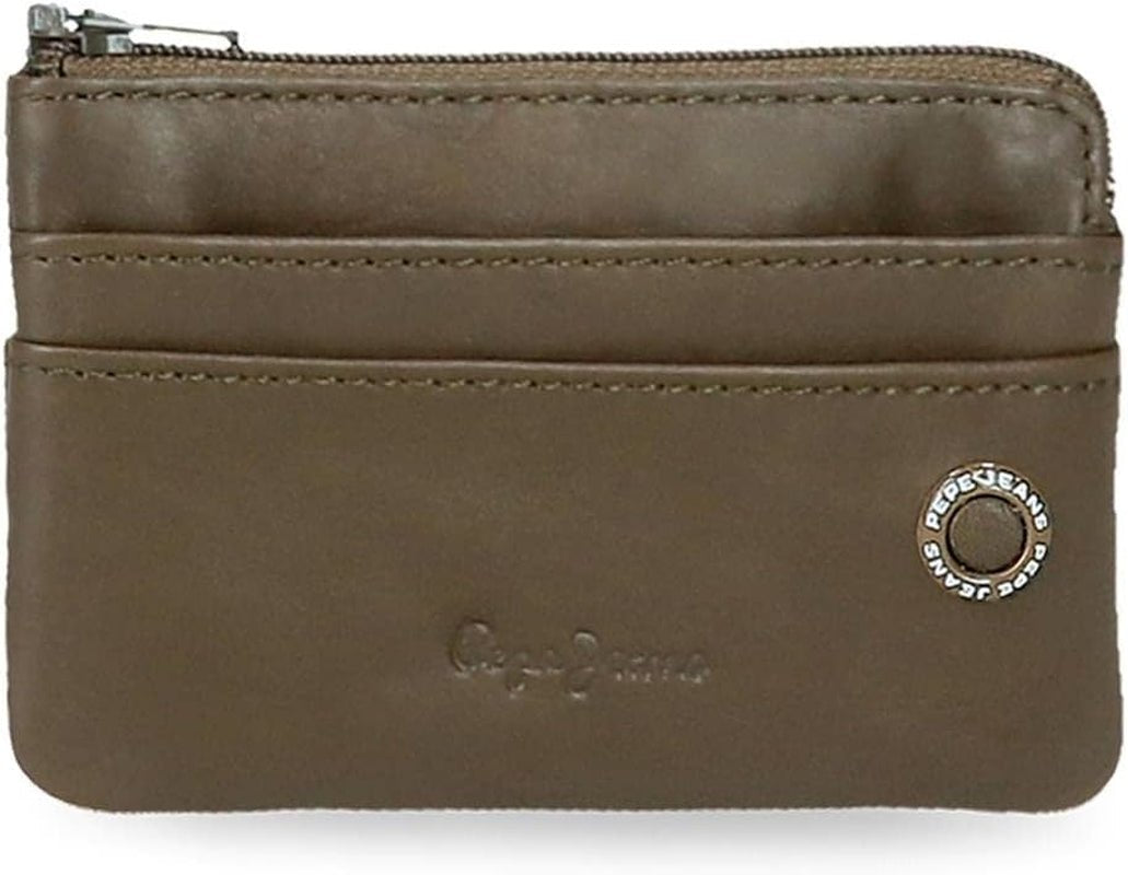 Pepe Jeans Cartera Hombre adge Naty Shop Cartera Caqui con placa