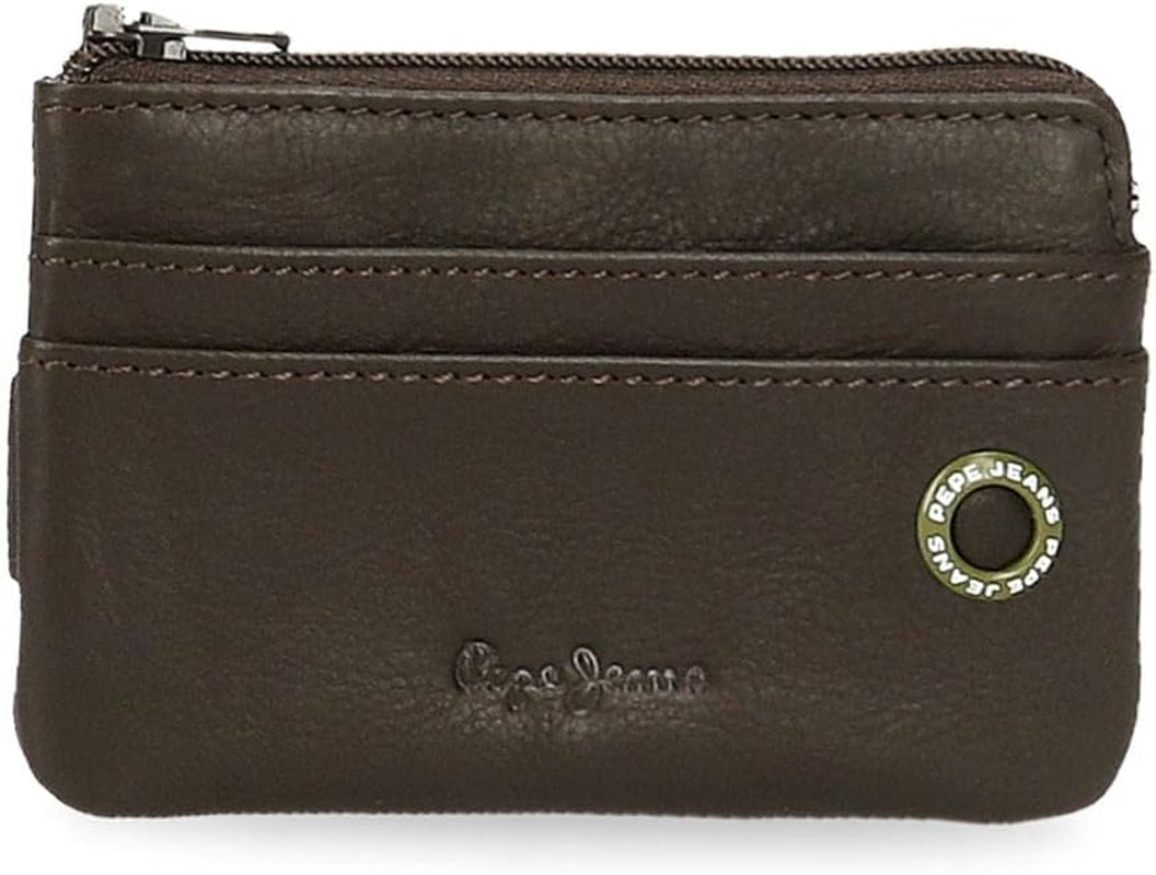 Pepe Jeans Cartera Hombre adge Naty Shop Marrón Cartera con placa