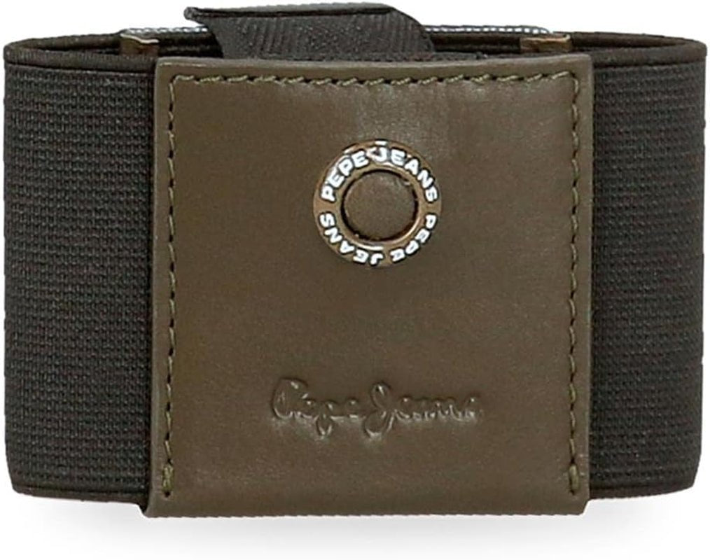 Pepe Jeans Cartera Hombre adge Naty Shop Caqui Tarjetero fabricado en goma