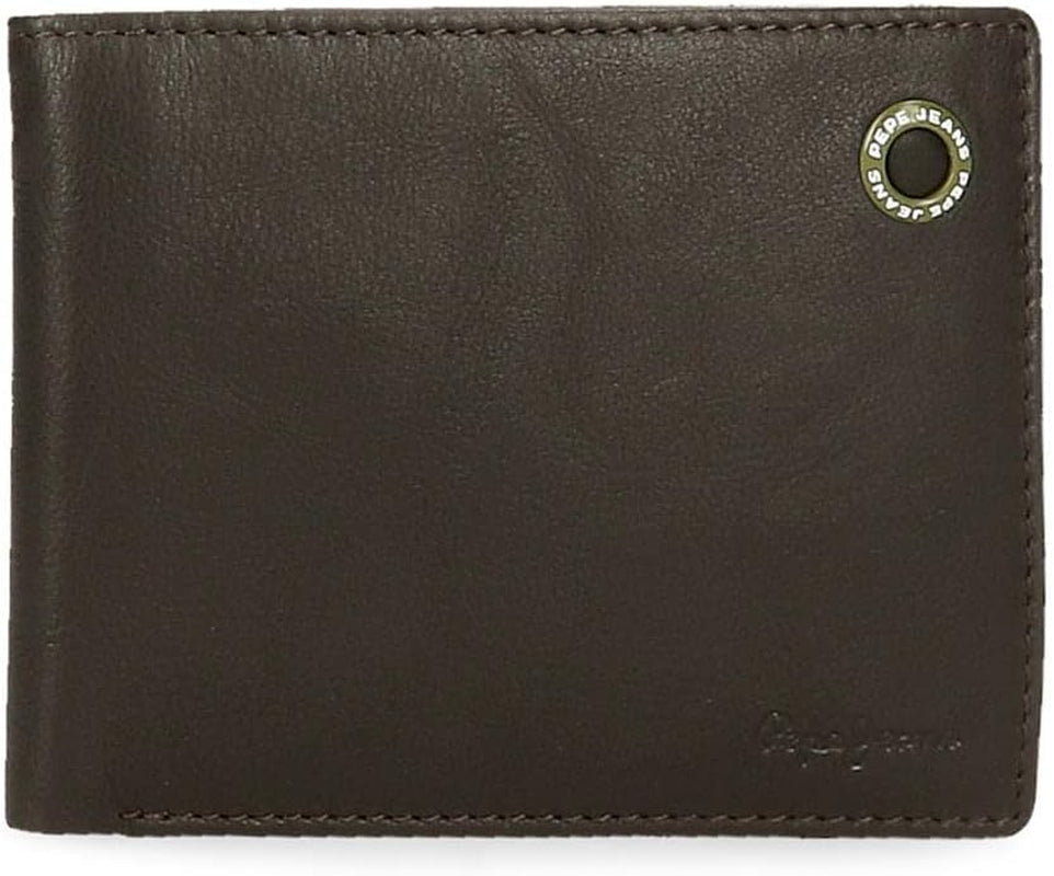 Pepe Jeans Cartera Hombre adge Naty Shop Marrón Bolsillo para DNI