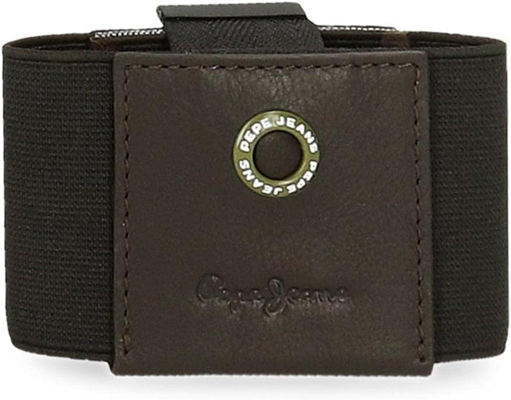 Pepe Jeans adge Cartera Hombre Naty Shop Marrón Tarjetero fabricado en goma