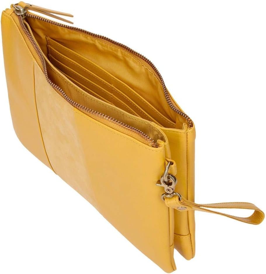 Pepe Jeans Cartera Doble Bolso Amarillo Bolso 27x17x2 cms Piel Mujer Naty Shop