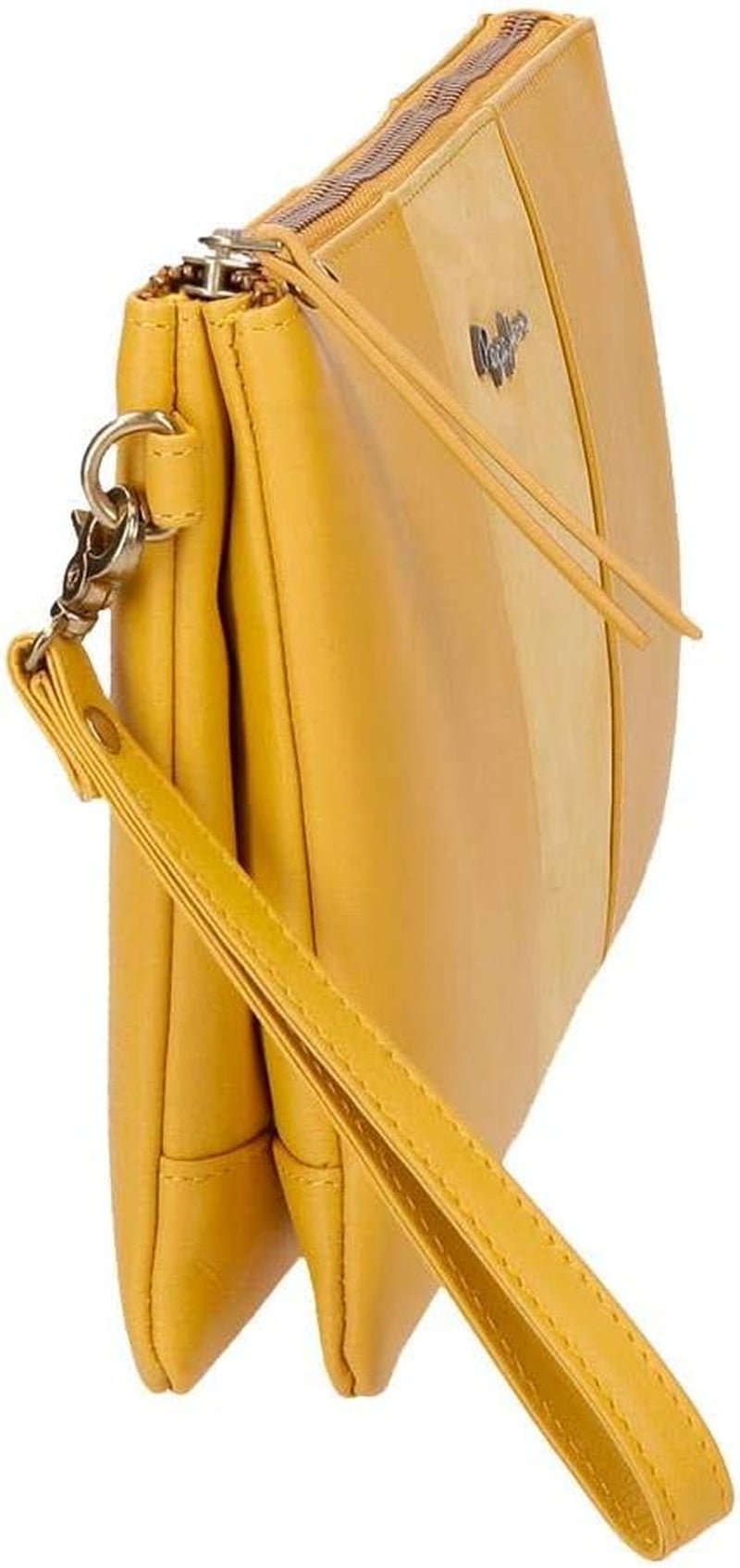 Pepe Jeans Cartera Doble Bolso Amarillo Bolso 27x17x2 cms Piel Mujer Naty Shop