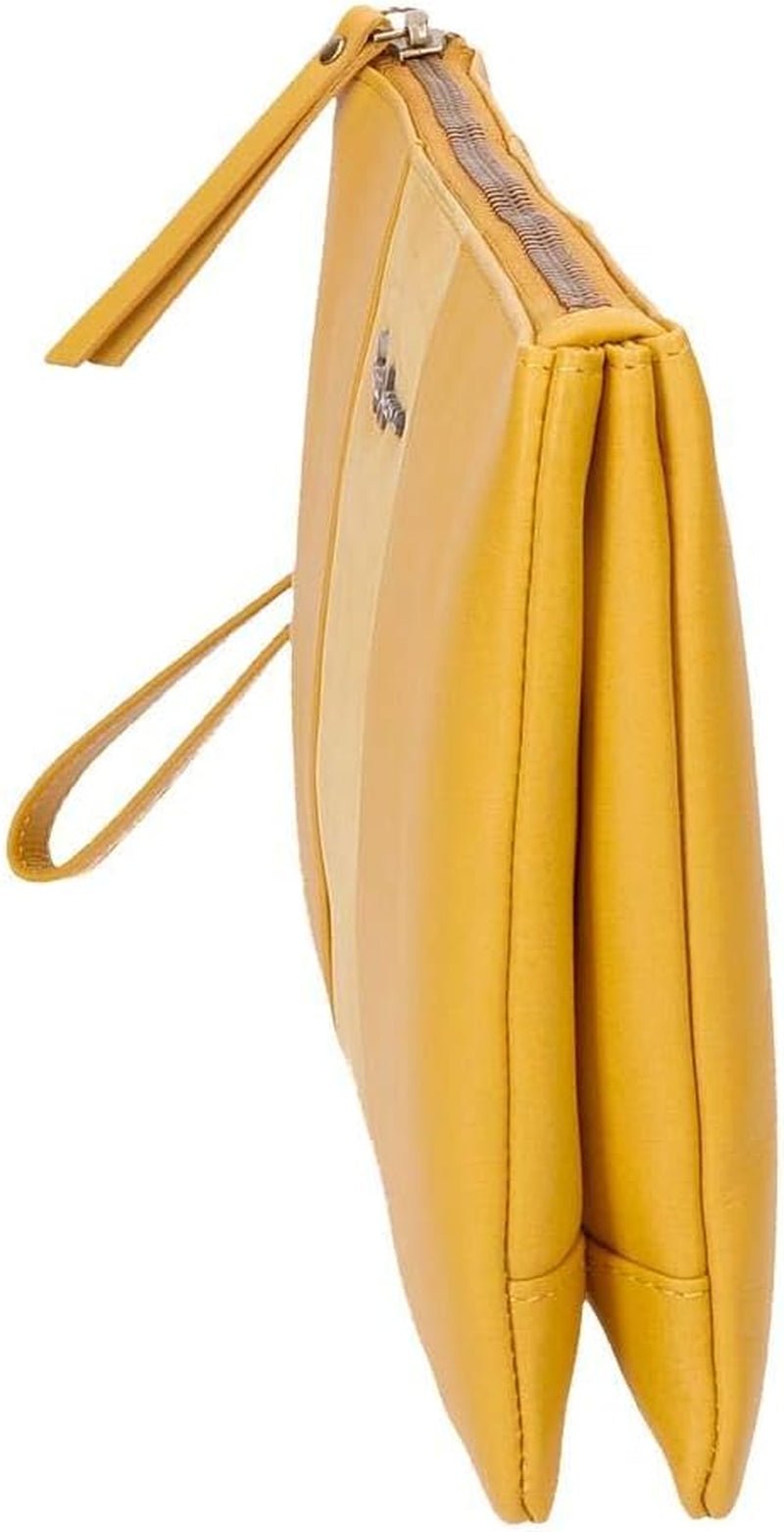Pepe Jeans Cartera Doble Bolso Amarillo Bolso 27x17x2 cms Piel Mujer Naty Shop