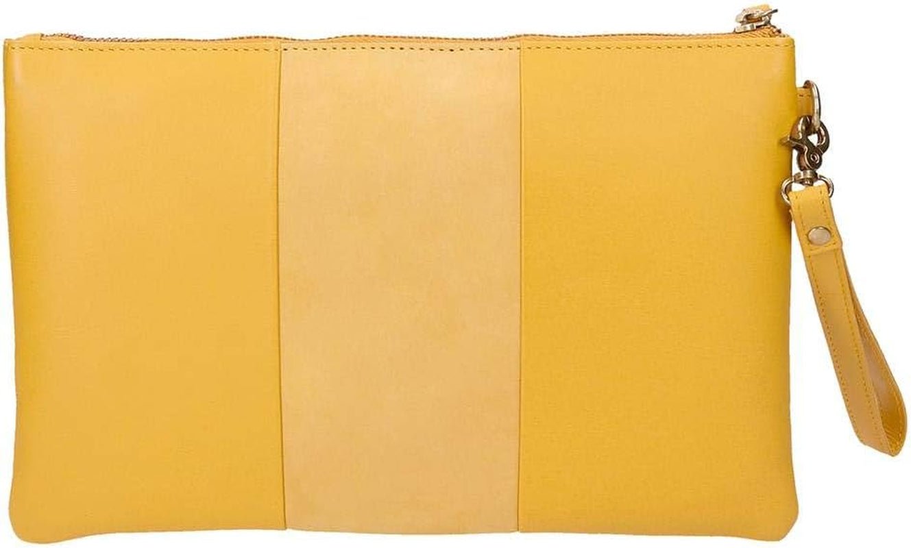 Pepe Jeans Cartera Doble Bolso Amarillo Bolso 27x17x2 cms Piel Mujer Naty Shop