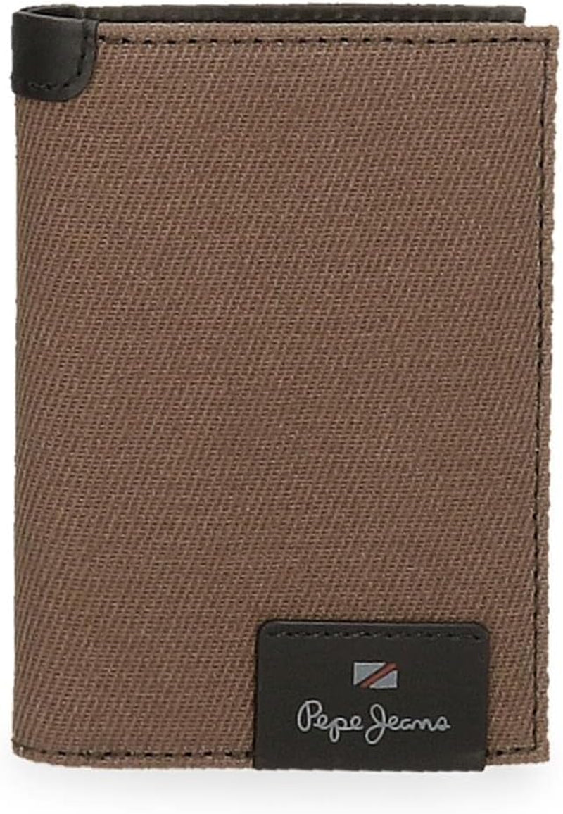 Cartera Hombre Pepe Jeans Hilltop Vertical Naty Shop Marrón Monedero 11