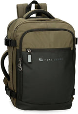Pepe Jeans Bolso bandolera Jarvis pequeño verde 15x19,5x6 cm poliéster con detalles en piel sintética Equipaje y material de viaje Naty Shop Mochila de cabina verde oscuro