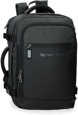 Pepe Jeans Bolso bandolera pequeño Jarvis verde 15x19,5x6 cm poliéster con detalles en piel sintética Equipaje y material de viaje Naty Shop Mochila de cabina negra