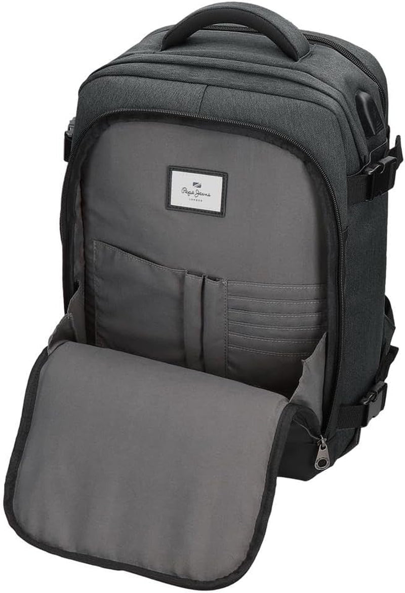 Pepe Jeans Bolso bandolera pequeño Jarvis verde 15x19,5x6 cm poliéster con detalles en polipiel Equipaje y equipamiento de viaje Naty Shop