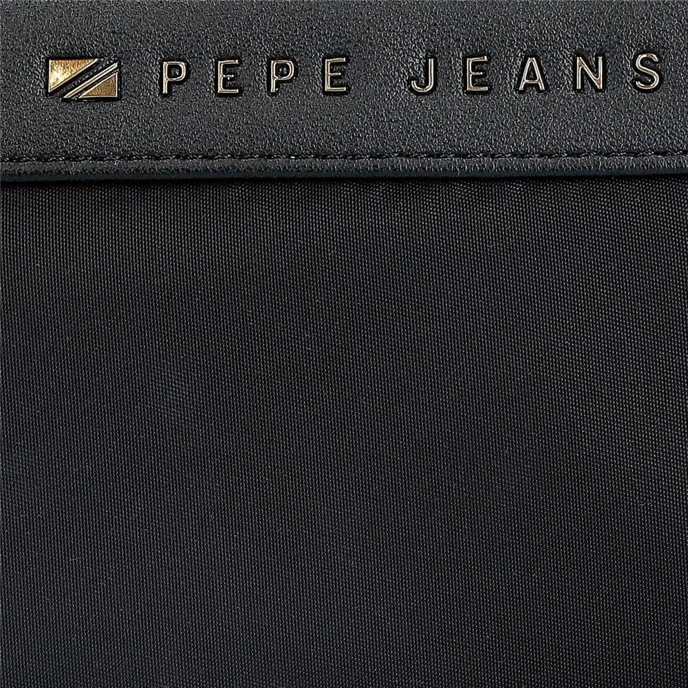 Pepe jeans Joumma Bags Morgan Mochila casual, bolsos de viaje, beige y negro, piel sintética para mujer, negro, talla única, monedero Cartera Mujer Naty Shop