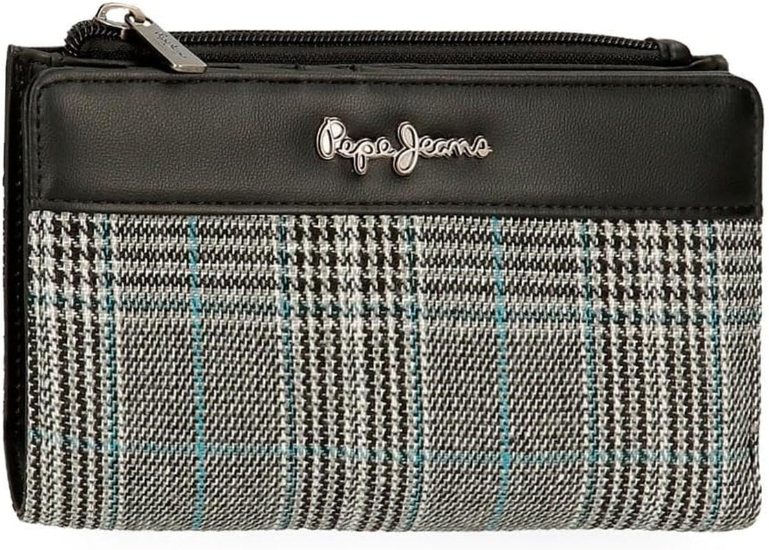 Pepe Jeans Camiseta Mujer Kendra, Negro, Talla Única, Bolso De Hombro Pequeño Mujer Bolsos Naty Shop Cartera Doble
