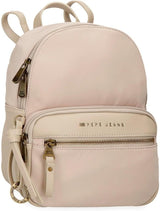 Pepe Jeans Morgan Mochilas Informales Bolsos De Viaje Piel Sintética Beige Negro Para Mujer De Joumma Bolsos Equipaje Y Viaje Naty Shop Mochila Beige 25