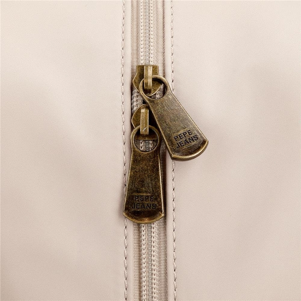 Pepe Jeans Morgan Mochilas Casual Bolsos De Viaje Piel Sintética Beige Negro Para Mujer By Joumma Bolsos Equipaje Y Viaje Naty Shop