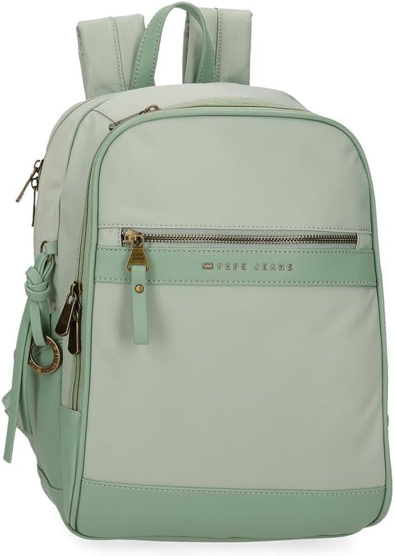 Pepe Jeans Morgan Mochilas Informales Bolsos De Viaje Piel Sintética Beige Negro Para Mujer De Joumma Bolsos Equipaje Y Viaje Naty Shop Mochila Verde