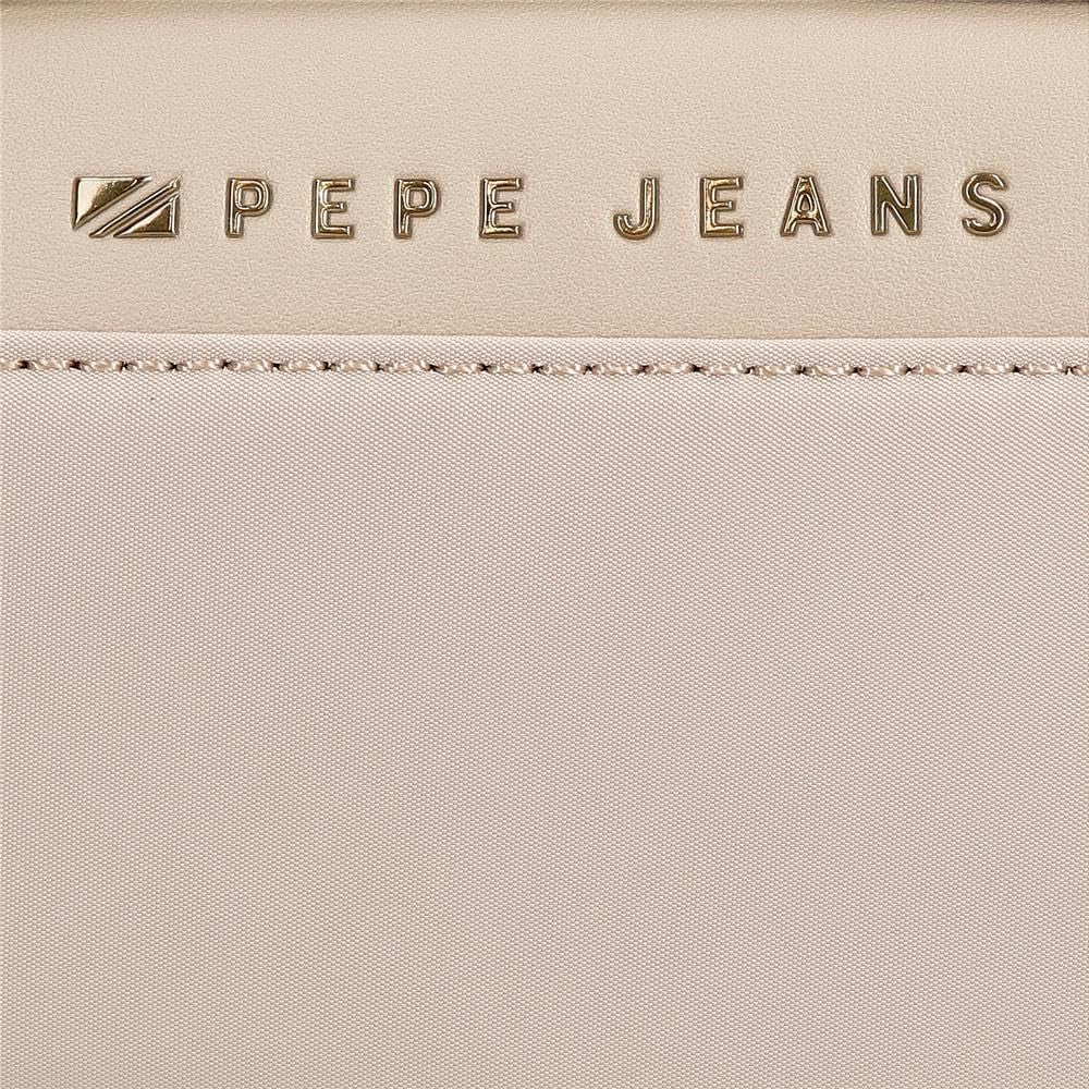 Pepe Jeans Morgan Mochilas Casual Bolsos De Viaje Piel Sintética Beige Negro Para Mujer By Joumma Bolsos Equipaje Y Viaje Naty Shop
