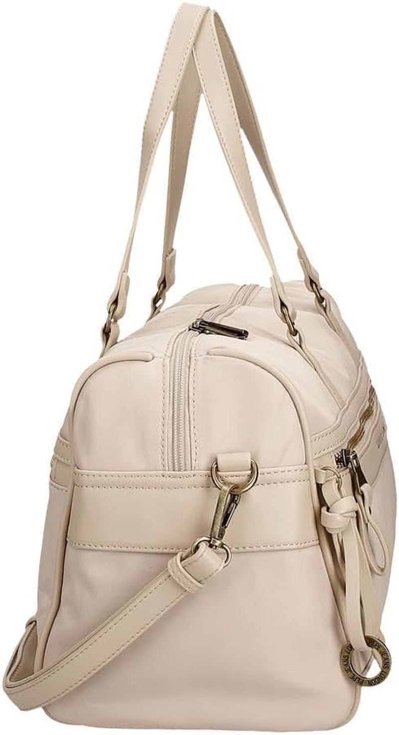 Pepe Jeans Morgan Mochilas Casual Bolsos De Viaje Piel Sintética Beige Negro Para Mujer By Joumma Bolsos Equipaje Y Viaje Naty Shop