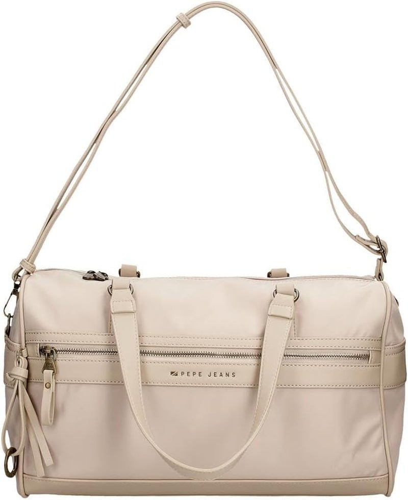 Pepe Jeans Morgan Mochilas Casual Bolsos De Viaje Piel Sintética Beige Negro Para Mujer By Joumma Bolsos Equipaje Y Viaje Naty Shop