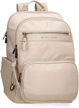 Pepe Jeans Morgan Mochilas Informales Bolsos De Viaje Piel Sintética Beige Negro Para Mujer De Joumma Bolsos Equipaje Y Equipo De Viaje Naty Shop Mochila Pc Beige