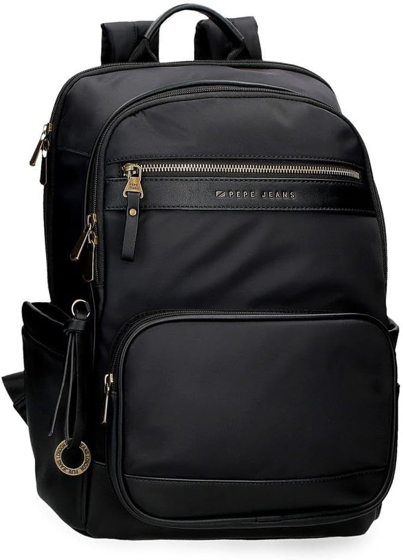 Pepe Jeans Morgan Mochilas Informales Bolsos De Viaje Piel Sintética Beige Negro Para Mujer De Joumma Bolsos Equipaje Y Equipo De Viaje Naty Shop Mochila Pc Negra