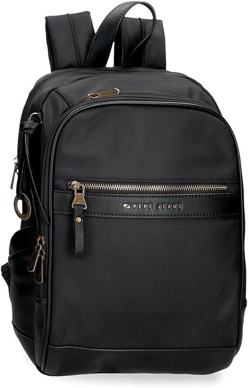 Pepe Jeans Morgan Mochilas Informales Bolsos De Viaje Piel Sintética Beige Negro Para Mujer De Joumma Bolsos Equipaje Y Viajes Naty Shop Mochila Negra