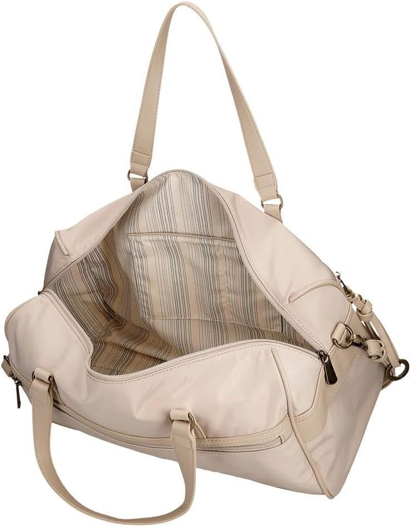 Pepe Jeans Morgan Mochilas Casual Bolsos De Viaje Piel Sintética Beige Negro Para Mujer By Joumma Bolsos Equipaje Y Viaje Naty Shop