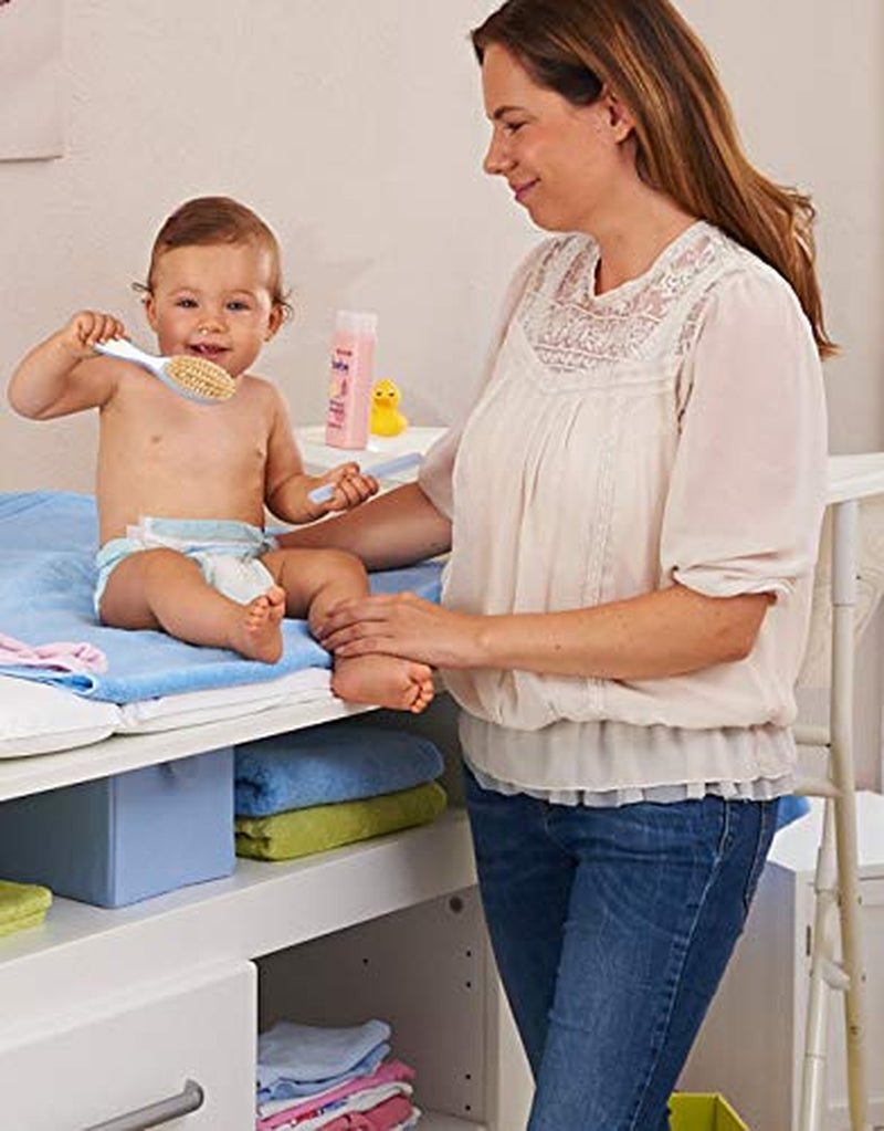 Peine y cepillo Rotho Babydesign, cerdas naturales, a partir de 0 meses, TOP/Bella Bambina, Babybleu Perl (celeste), 20059010301 Infantil - Baño y cuidado Naty Shop