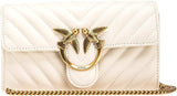 Pinko Ladies Sheep Nappa Love ONE Wallet C SCHAFNAPPA Cartera de mujer Naty Shop Z14Q_Bianco Seta-Oro antiguo Talla única