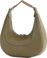 Bolso de Mujer Pinko BRIOCHE HOBO Mini KALB MORB, V62q_Hilo Verde-Oro Antiguo Bolsos Mujer Naty Shop