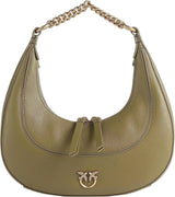 Pinko mujer BRIOCHE HOBO Mini KALB MORB, V62q_Hilo Verde-Antique Gold Bolsos Mujer Naty Shop Default title