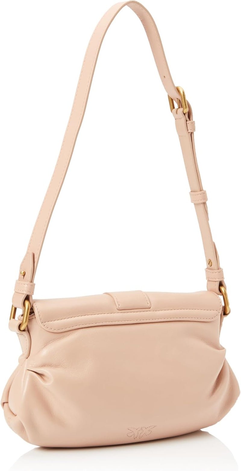 Pinko Bolso De Hombro Jolene Mini Crystal De Mujer, O81m_Chocolate Gold Bolsos De Mujer Naty Shop