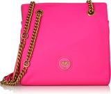 Shopper Mujer Pinko Reciclado Gate RECYCELTES Nylon + Bolsos Mujer Naty Shop N17Q_Rosa Pinko-Oro Antiguo