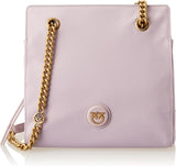Shopper Mujer Pinko Reciclado Gate RECYCELTES Nylon + Bolsos Mujer Naty Shop Y48Q_Tulipano Viola-Antque Gold