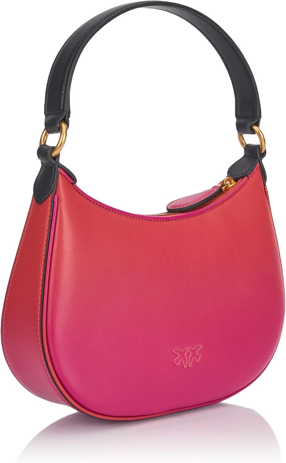 Pinko Bolso mini Half Moon de piel color degradado, ya4l_Mult.fucsia, naranja-negro Bolsos Mujer Naty Shop