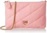 Pinko Bolso Plano Mujer Napa Oveja FLACHTASCHE SCHAFNAPPA Bolsos De Mujer Naty Shop P66Q_Rosa Rossore-Oro Antiguo