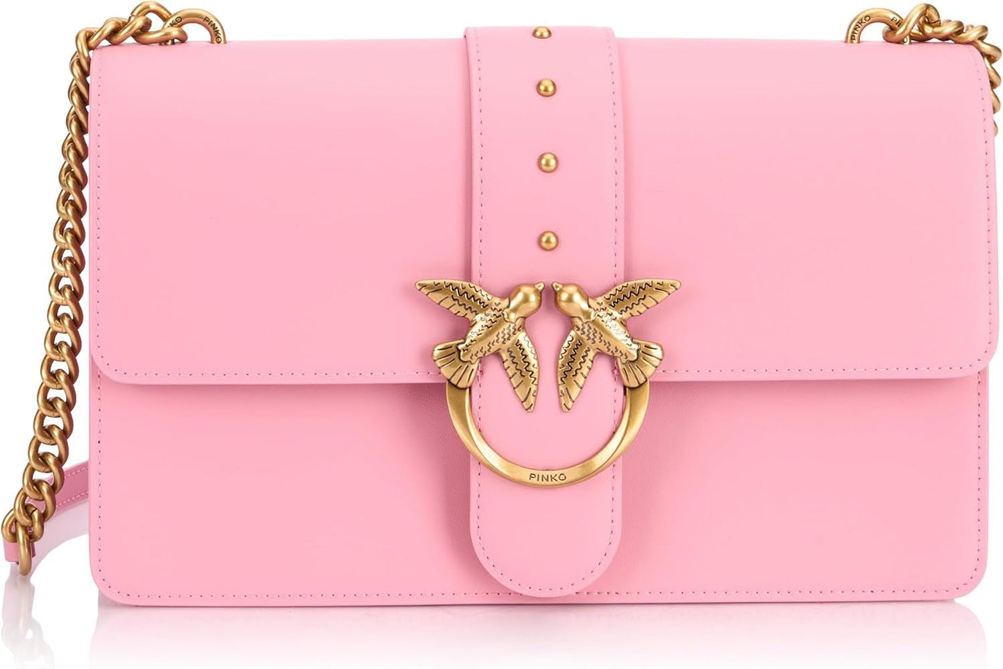 Pinko Bolso Ladies Love One Classic Cl De Seda De Becerro Mujer Bolsos Naty Shop Pink