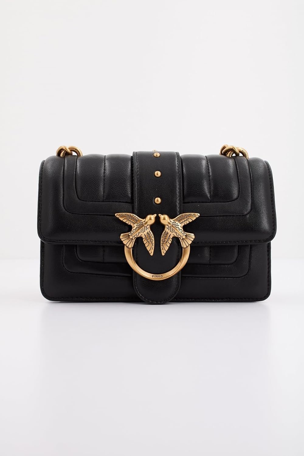 Pinko Ladies Love One Mini Cl Bolso Edredón Línea Napa De Oveja De Un Solo Lado Bolsos Mujer Naty Shop