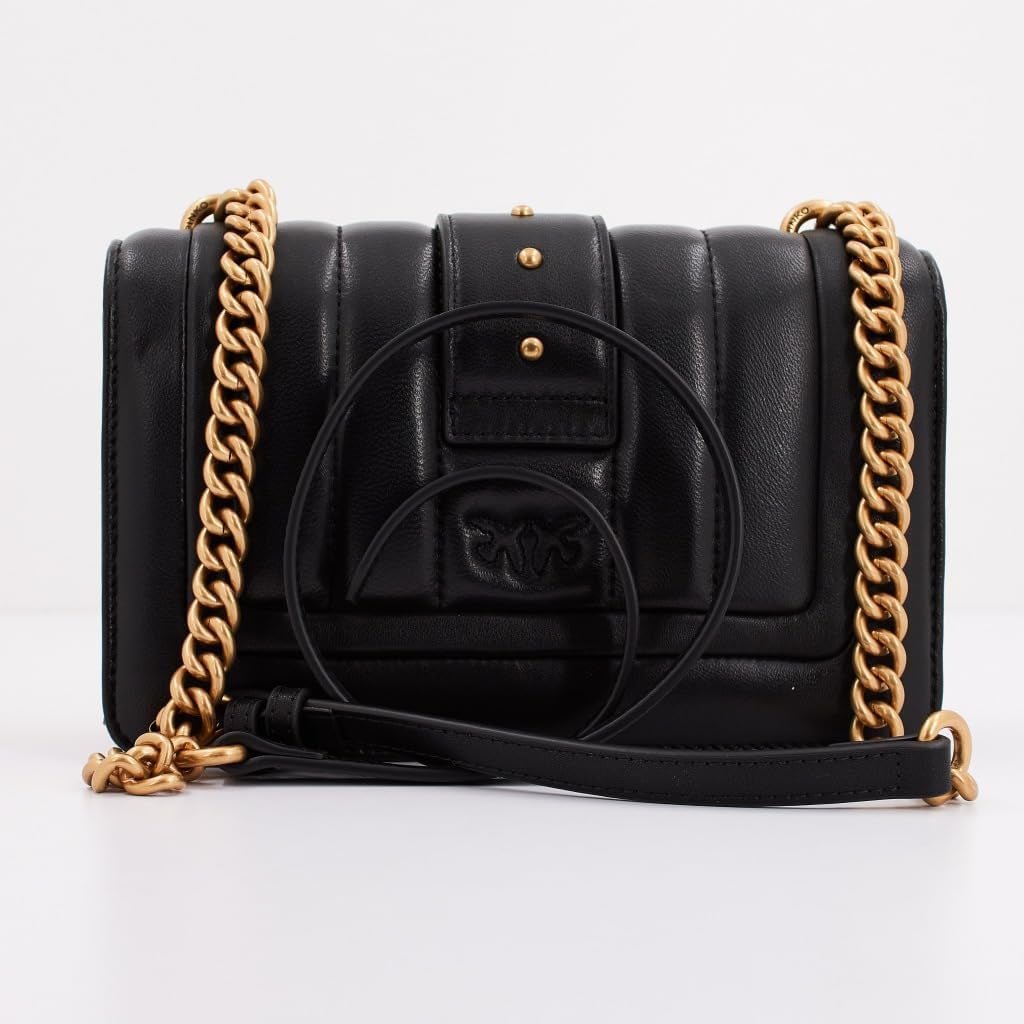 Pinko Ladies Love One Mini Cl Bolso Edredón Línea Napa De Oveja De Un Solo Lado Bolsos Mujer Naty Shop