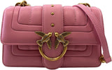 Pinko Ladies Love One Mini Cl Bolso Colcha Línea Napa De Oveja De Un Solo Lado Bolsos De Mujer Naty Shop P31Q_Oro antiguo marino