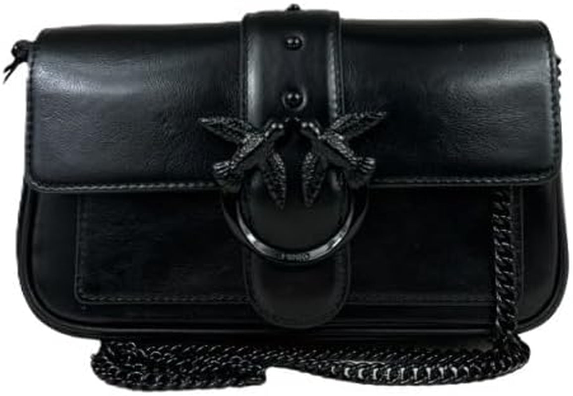 Pinko Ladies Love One Pocket C Bolso Naplack Color Block Bolsos De Mujer Naty Shop Z99B_B Black Sedan Block Color