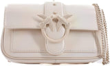 Pinko Ladies Love One Pocket C Bolso De Naplack Color Block Mujer Bolsos Naty Shop Z14B_Blanco + bloque de color blanco