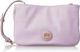 Pinko Mujer Reciclado Gate Flat HORIZONTAL REPETIDO Bolsos Mujer Naty Shop Y48Q_Tulipano Viola-Antque Gold