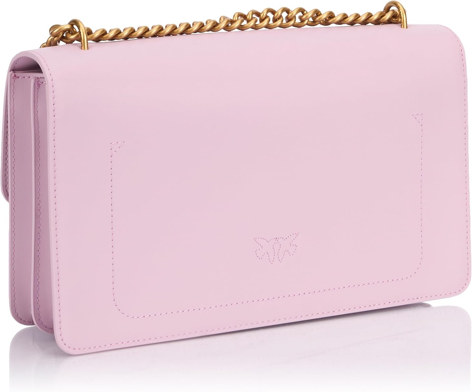 Pinko Bolso Love One Classic Dc en piel de becerro, wgq_lilac-oro antiguo Bolsos Mujer Naty Shop